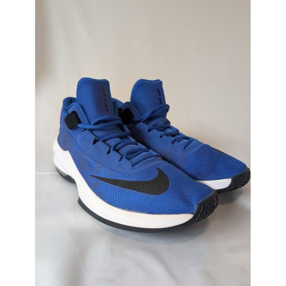 Nike Air Max Intriate 2 Mens Blue Black Running Shoes Size 14